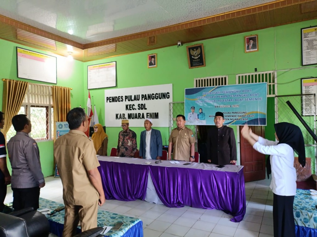 Pemdes Pulau Panggung Gelar Sosialisasi Revitalisasi Peran Pemangku Adat Sebagai Pelestari Adat Semende
