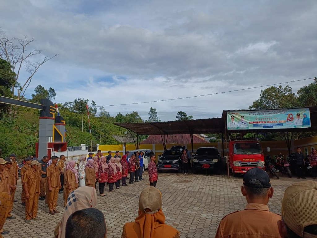 Apel Bersama Aparatur Desa di Kantor Kecamatan Semende Darat Laut